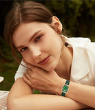CakCity Women's Rectangle Luxury Diamond Classic Small Wrist Tank Watch - CakCity Watches