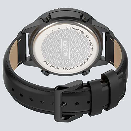 CakCity Men’s Digital Analog Watch Solar Powered 47mm - CakCity Watches