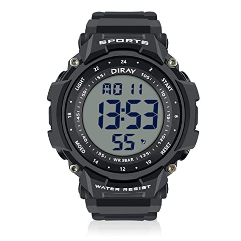 Mens Sports Military Classic Large Dial Digital Watch - CakCity Watches