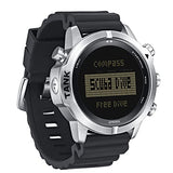 CakCity Men's Digital Diving Sports Silicone Strap Watch with Compass - CakCity Watches