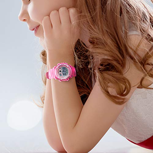 Wiueurtly Little Girls Watches Ages 5-7 Camouflage Children Watch