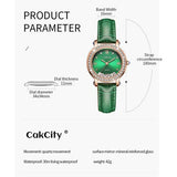 Fashion Quartzf Women Dress Crystal Large Face Watch - CakCity Watches