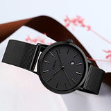 CakCity Fashion Simple Classic Analog Waterproof Unisex Stainless Steel Watch - CakCity Watches