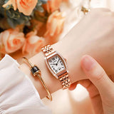 CakCity Fashion Retro Classic Roman Crystal Leather Strap Women Watches - CakCity Watches