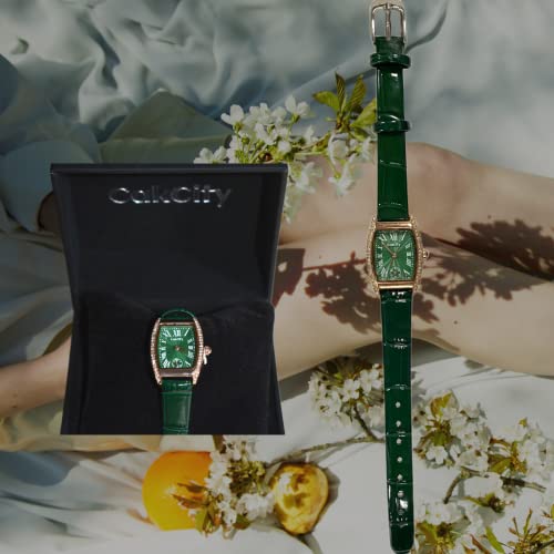 CakCity Women's Rectangle Luxury Diamond Classic Small Wrist Tank Watch - CakCity Watches