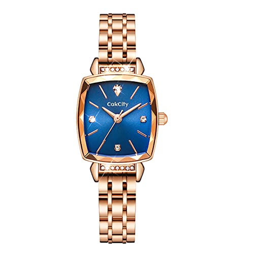 CakCity Women's Square Classic Small Luxury Diamond Japanese Quartz Wrist Watch - CakCity Watches