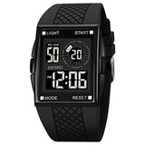 CakCity Mens Digital Sports LED Glass Screen Large Face Military Square Watch - CakCity Watches