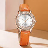 Fashion Quartzf Women Dress Crystal Large Face Watch - CakCity Watches