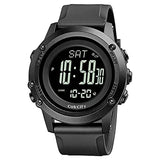 CakCity Compass Digital Sport Watches for Men Wrist Watches with Altimeter, Barometer, Large Dial, Black - CakCity Watches