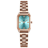 CakCity Classic Minimalist Classic Diamond Female Rectangle Case Mint Watch - CakCity Watches