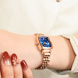 CakCity Women's Square Classic Small Luxury Diamond Japanese Quartz Wrist Watch - CakCity Watches