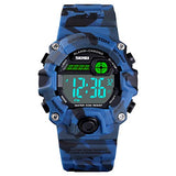 Boys Camouflage LED Sports Kids Watch Waterproof Digital Electronic  Wrist Watches for Kids with Silicone Band Alarm Stopwatch Watches Age 5-10 Red White Case - CakCity Watches