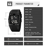 CakCity Mens Digital Sports LED Glass Screen Large Face Military Square Watch - CakCity Watches