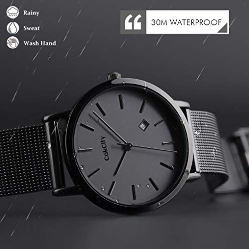 CakCity Fashion Simple Classic Analog Waterproof Unisex Stainless Steel Watch - CakCity Watches
