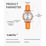 Fashion Quartzf Women Dress Crystal Large Face Watch - CakCity Watches