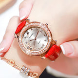 Fashion Quartzf Women Dress Crystal Large Face Watch - CakCity Watches