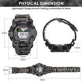 CakCity Boys Camouflage LED Sports Kids Watch Waterproof Digital Electronic Military with Luminous Alarm Stopwatch Child Watches Ages 3-10 - CakCity Watches