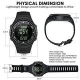 CakCity Digital Watch for Men with Weather Altimeter Barometer Thermometer, Black - CakCity Watches