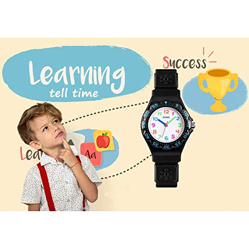 CakCity Kids Watch Waterproof Cute Cartoon Analog Girls Boys Wrist Watch for Little Child Time Teacher for Children 3-10 Year - CakCity Watches