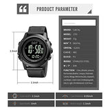CakCity Compass Digital Sport Watches for Men Wrist Watches with Altimeter, Barometer, Large Dial, Black - CakCity Watches
