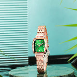 CakCity Women's Square Classic Small Luxury Diamond Japanese Quartz Wrist Watch - CakCity Watches