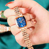 CakCity Women's Square Classic Small Luxury Diamond Japanese Quartz Wrist Watch - CakCity Watches