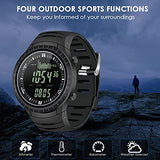 CakCity Digital Watch for Men with Weather Altimeter Barometer Thermometer, Black - CakCity Watches