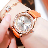 Fashion Quartzf Women Dress Crystal Large Face Watch - CakCity Watches