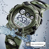 CakCity Kids Watches Digital Sport Watches for Boys Girls Outdoor Waterproof Watches with Alarm Stopwatch Military Child Wrist Watch Ages 5-10 - CakCity Watches