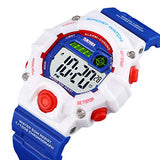 Boys Camouflage LED Sports Kids Watch Waterproof Digital Electronic  Wrist Watches for Kids with Silicone Band Alarm Stopwatch Watches Age 5-10 Red White Case - CakCity Watches