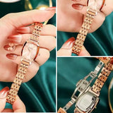 CakCity Women's Square Classic Small Luxury Diamond Japanese Quartz Wrist Watch - CakCity Watches