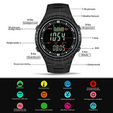 CakCity Digital Watch for Men with Weather Altimeter Barometer Thermometer, Black - CakCity Watches