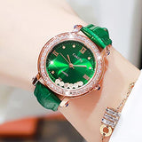 Fashion Quartzf Women Dress Crystal Large Face Watch - CakCity Watches