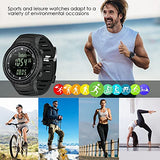 CakCity Digital Watch for Men with Weather Altimeter Barometer Thermometer, Black - CakCity Watches