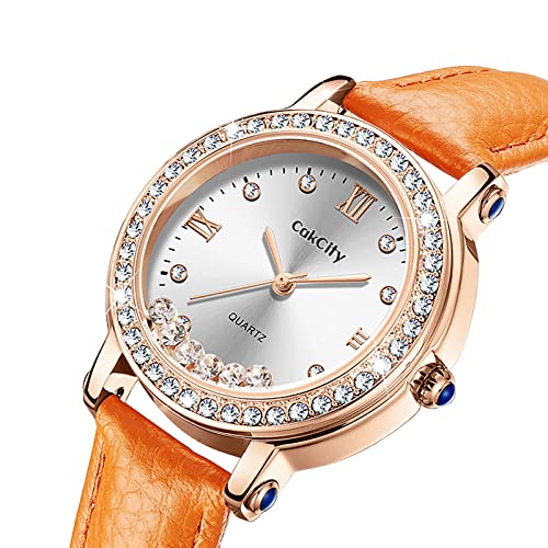 Fashion Quartzf Women Dress Crystal Large Face Watch - CakCity Watches