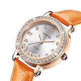 Fashion Quartzf Women Dress Crystal Large Face Watch - CakCity Watches