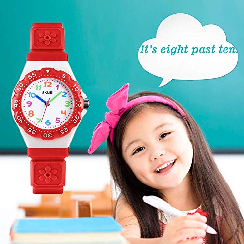 CakCity Kids Watch Waterproof Cute Cartoon Analog Girls Boys Wrist Watch for Little Child Time Teacher for Children 3-10 Year - CakCity Watches