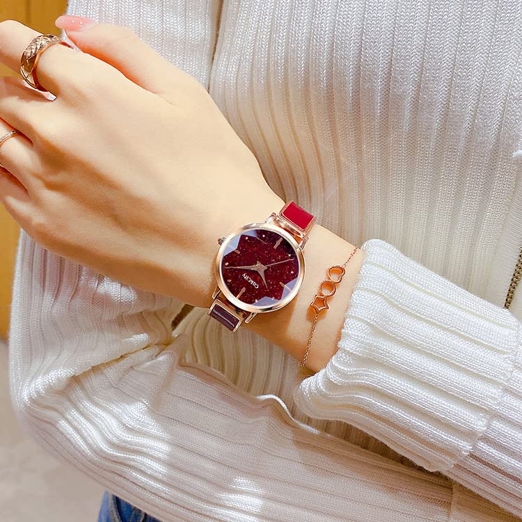 CakCity Fashion Prismatic Diamond Watch with Analog Quartz for Women Fine Classy Bracelet Watches - CakCity Watches