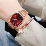 CakCity Fashion Retro Classic Casual Dress Romantic Square  Women Wristwatch - CakCity Watches