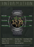 CakCity Men's Digital Sports Watch Simple Large Digital Display Men's Silicone Watch - CakCity Watches